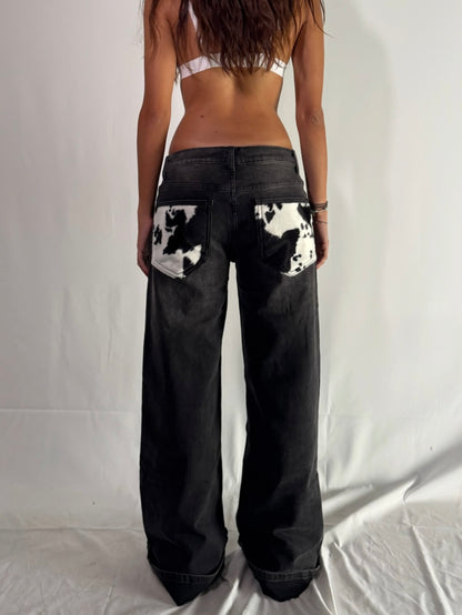 Jeans Cow-Black